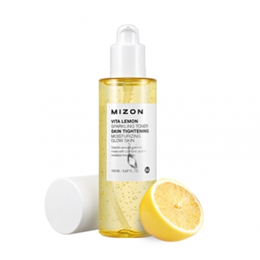 MIZON Vita Lemon Sparkling Toner tester - nahka niisutav toonik