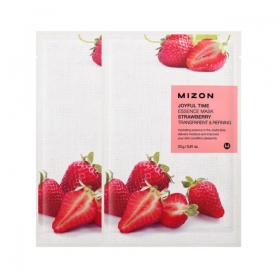 MIZON Joyful Time Essence Mask [Strawberry] - värskendav vitamiinirikas kangasmask maasikaga